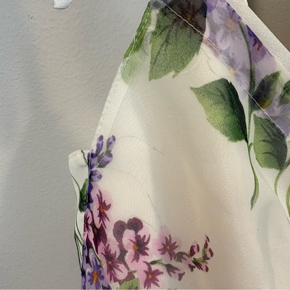 Victoria’s Secret Purple Floral Sheer Babydoll with Matching Panties Sz M - Picture 4 of 11